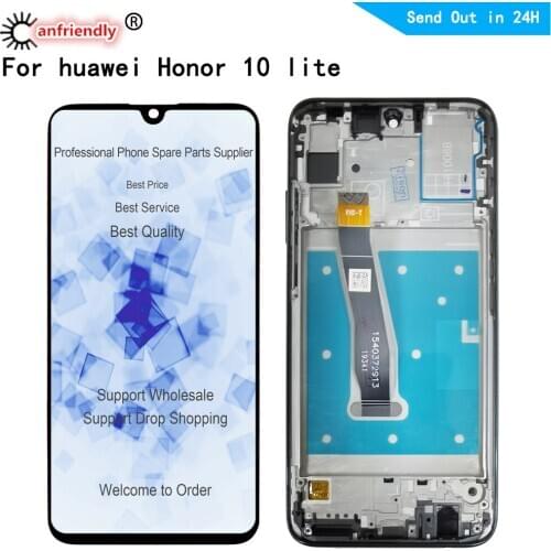 6.21'' LCD For Huawei Honor 10 lite LCD Display with Touch Screen Digitizer Assembly With Frame For honor 10i HRY-LX1 LCD