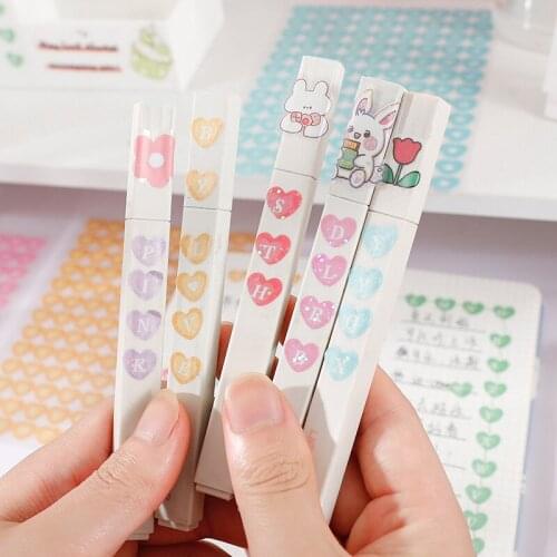 6 Sheets Colorful Alphabet Sticker Diy Album Hand Book Decoration Diary Scrapbook Digital Letter Self Adhesive Gift Stationery