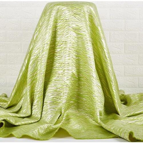 Zhenguiru African Lace Jacquard Fabric 2021 High Quality French Lace Fabric Gilding Satin Brocade Craft For Women Dresses A 2391