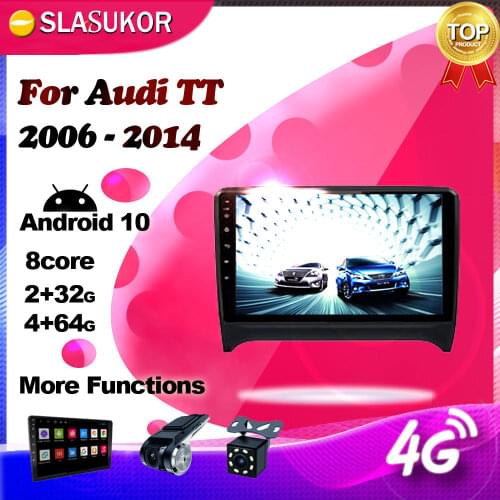 Android DSP For Audi TT MK2 8J 2006 2007 2008 2009 2010 2011- 2014 Car Radio Multimedia Video Player Navigation GPS 2 din Player
