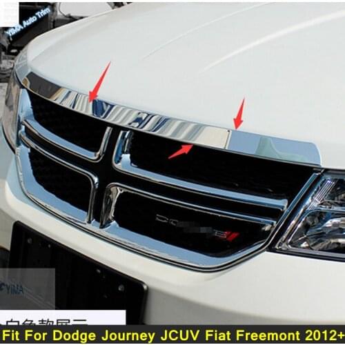 Lapetus Auto Styling Front Hood Bonnet Grille Grill Bumper Cover Kit Trim Fit For Dodge Journey JCUV Fiat Freemont 2012 - 2015