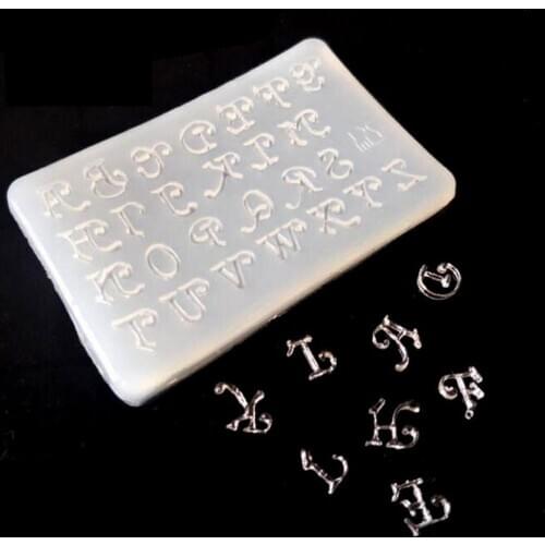 Letter DIY Decorative Craft Jewelry Making Mold Silicone Epoxy Resin Mould Tool Craft Jewelry Making Mold Silicone Epoxy Resin