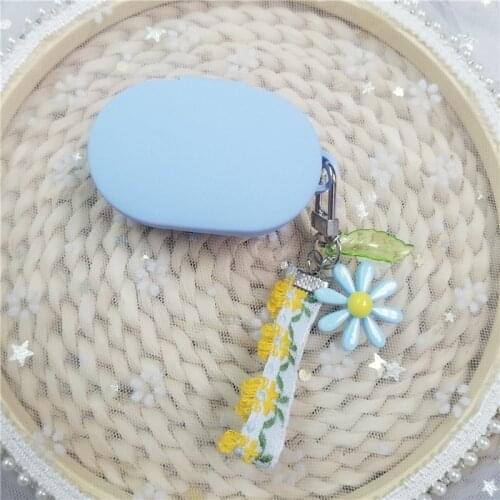 For Xiaomi Redmi Airdots 3 Case Cute Flower keyring Headphone Case For Xiaomi Redmi Airdots Silicone Earphone Cover
