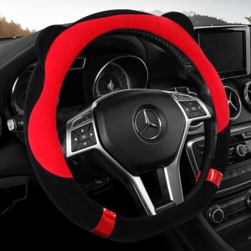 Car Steering Wheel Cover D Shape For VW GOLF 7 2015 POLO JATTA Passat Tiguan For Nissan Qashqai J11 X-trail T32 2015- 2017 2018