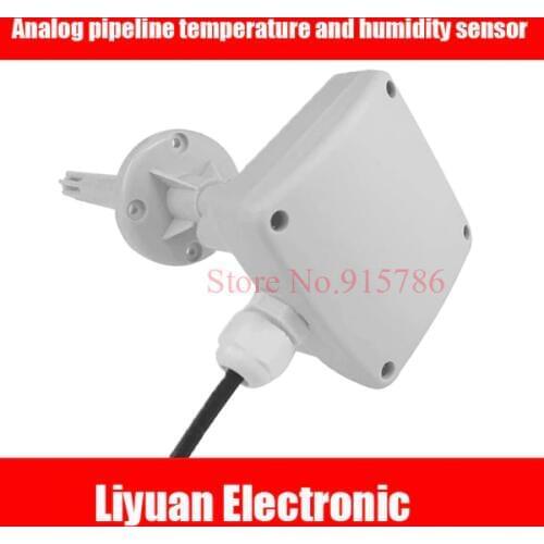 Duct temperature and humidity transmitter / pipeline temperature and humidity sensor high precision current and voltage 4-20MA