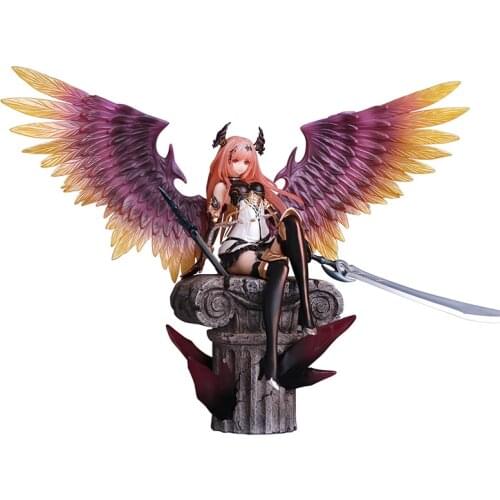 Sitting Posture Figure Kotobukiya Anime Game Rage of Bahamut Dark Angel OLIVIA Scale Pre-painted PVC Figure Model Toys