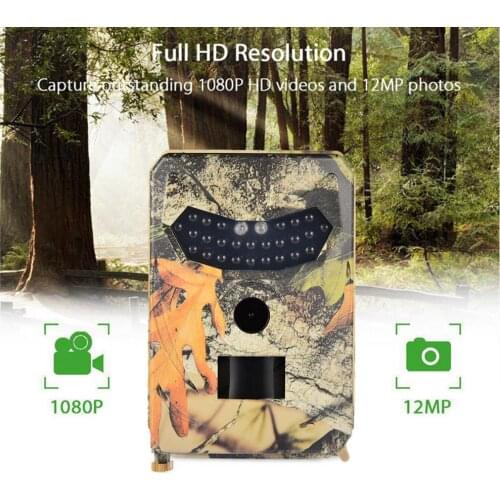 Camouflage Forest Camera Night Vision Waterproof Fast Capture Recording Wildlife Animals Movement HD Camera For Outdoor Camping