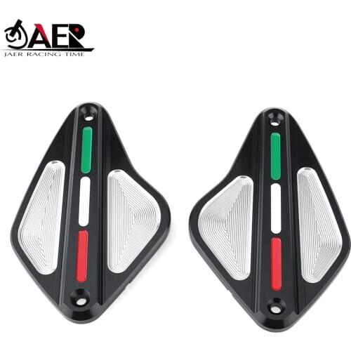 JAER Front Brake Clutch Fluid Reservoir Cover Cap Kit for DUCATI DIAVEL 1260 1260S AMG CARBON CROMO STRADA XDIAVEL XDIAVELS