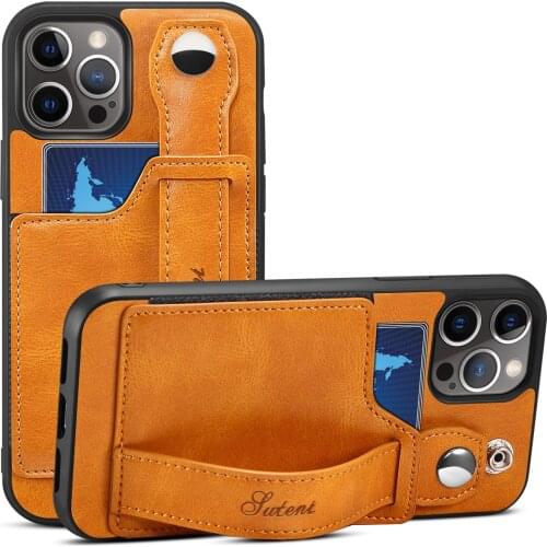 Leather Case For iPhone 13 13 Pro Max 12 Pro Max Case For iPhone13 13Pro Max Mini Luxury PU Leather Stand Card Slot Phone Cover