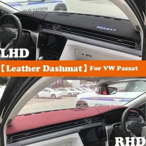 Leather Dashmat Accessories Car-Styling Dashboard Covers Pad Dash Mat Sunshade Carpet For Volkswagen VW Passat B8 2015-2020
