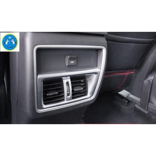 Lapetus Rear Seat Air Conditioning AC Vent Outlet Cover Trim Fit For Nissan Murano 2015 2016 2017 2018 ABS Auto Accessories
