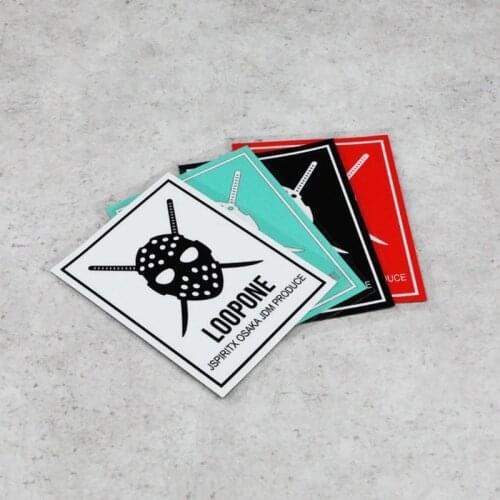 LuLuSticker #111 9.2x12cm JSPIRITX OSAKA JDM LOOP ONE Car Modification Stickers and Decals Reflective Japan Car Racing Stickers