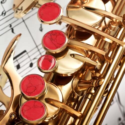 Muslady 9pcs Saxophone Buttons Set of Sax Stone Key Button 9pc Replacement Part for Alto Saxophone Musical Instrument Accessory