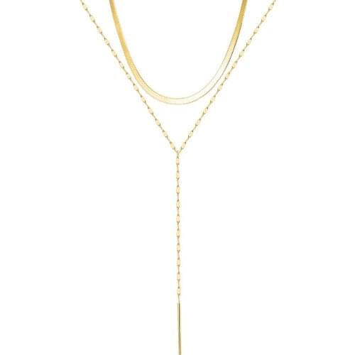 New Arrival Ladies Sexy Simple Tassel Choker Chain Titanium Steel Necklaces Not Fade Drop Shipping