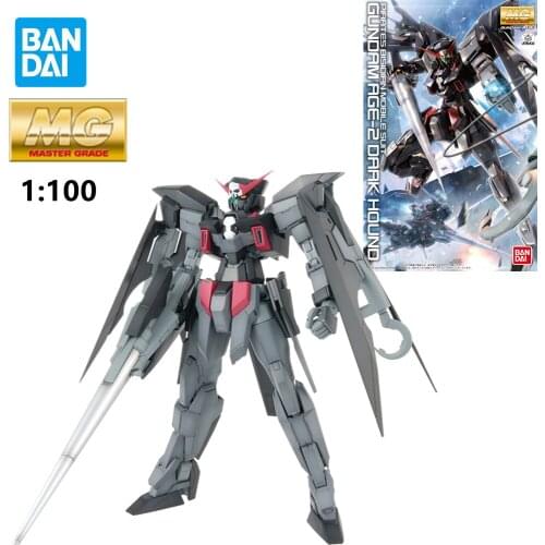Originele Bandai Mg 1/100 Gundam AGE-2 Oark Hound Pirates Bisidian Mobile Suit Model Modificatie Speelgoed Gift