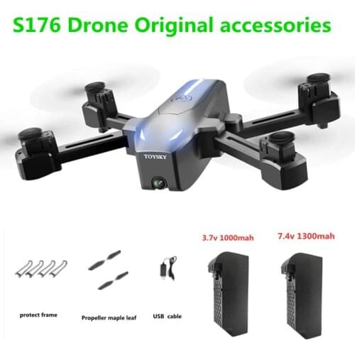 S176 Drone Original Accessories Battery 3.7v 1000mah/7.4v 1300mah Propeller Maple Leaf Use S176 Drones Spare Parts