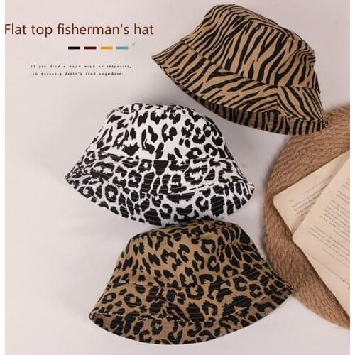 Toddler Summer Bucket Hat, Cute Leopard Animal Pattern Short Brim UV Protection Fisherman Hat For 2-6Years Baby Girls Boys