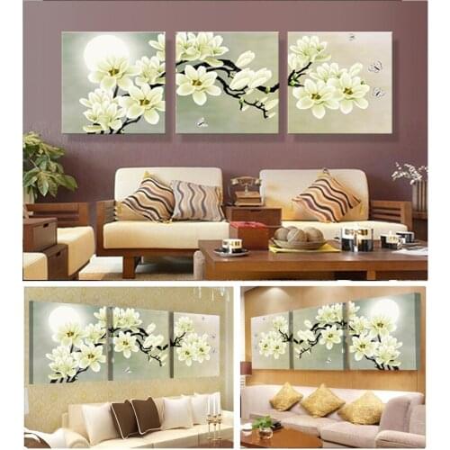 Print poster canvas Wall Art orchids Decoration art oil painting Modular pictures on the wall sitting