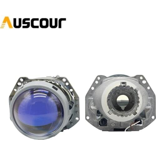 3.0"Blue Coating Full Metal H4 Hella5 HID Bi Xenon Retrofit Car Headlight For D2S D2H Xenon Bulb Car Assembly Headlight Modify