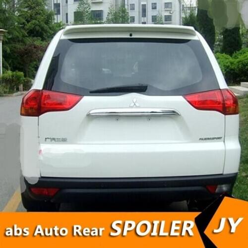 For Mitsubishi PAJERO Spoiler 2008-2014 V73 spoiler High Quality ABS Material Car Rear Wing Primer Color Rear Spoiler