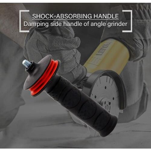 8mm 10mm Angle Grinder Shock Vibration Absorbing Reducing Damping Side Handle Power Tool Handle