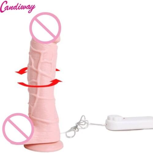 Waterproof Penis Vibrator Dildo Vibration Fake Vibrating Realitic Gyrating Sex Toy Jelly Cilt lesbian gay Sex Product for women