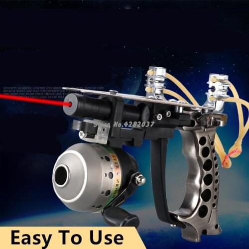 High Quality Fishing Set Slingshot Hunting Catapult Suit Professional Outdoor Shooting Fishing Darts+ Fishing Reel Tools