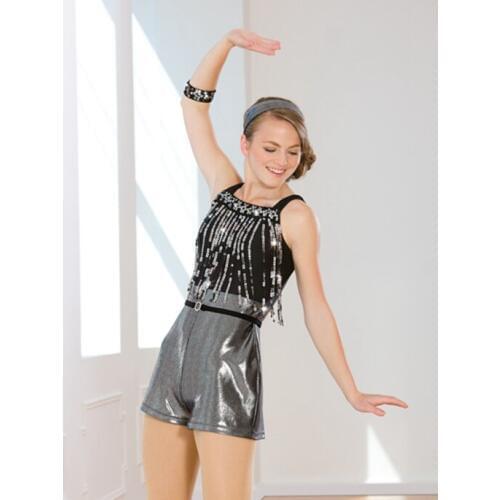 Girls Jazz Dance Wear Lady Hip Hop Dancer Costumes Female Modern Dancing Wear Children Stage Jazz Costume Dancing Rompers D-0483