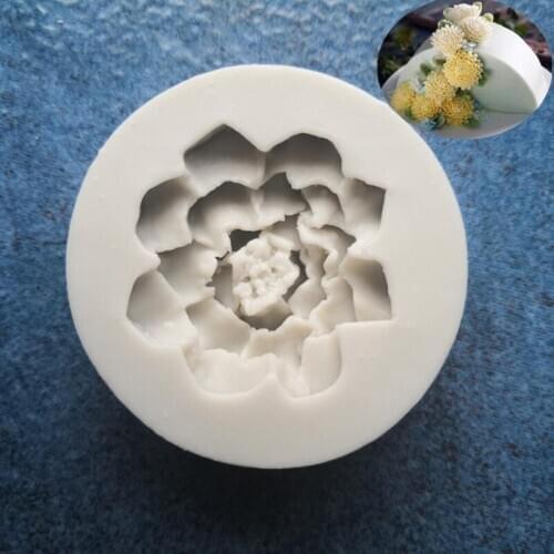 Liquid Silica Gel Mold Bake Tool Stereo Rose Flower Silicone DIY Sugar Molds A789