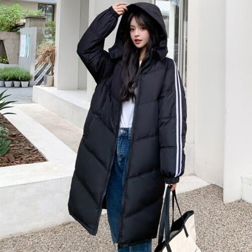 Winter Sports Long Parkas Jackets 2021 Casual Women Loose Hooded Thicken Warm Long Parkas Coat 2021 Fashion outwear Parkas