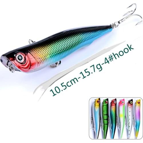 1PCS Crankbait Fishing Lure Floating Pencil Hard-Bait Artificial Sub Surface Topwater Wobbler For Trolling Pike Fish Baubles Sea
