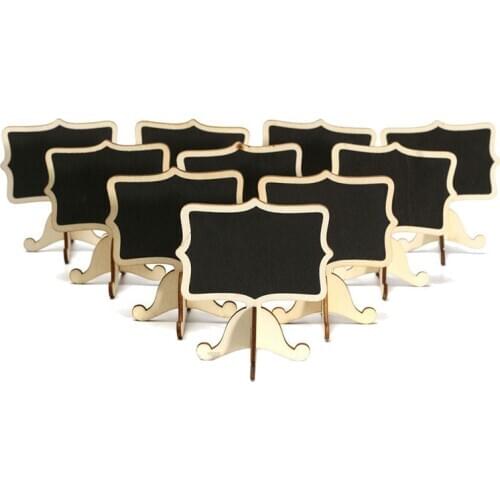 Hot sale 10 Pcs Mini Wooden Small Wedding Blackboard Message Table Number Chalkboard