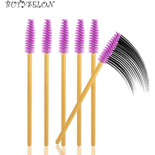 1000pcs Disposable Eyelash Brushes Eyelash Extension Mascara Wands Applicator Wand Brushes Cosmetic brush Beauty makeup tools