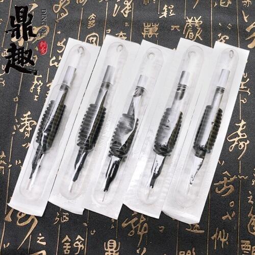 100x Silicone Tattoo Tube Grips With Suited Steel Needles Assorted 3/4" (19mm) Tattooing Kits Supply Top Quality