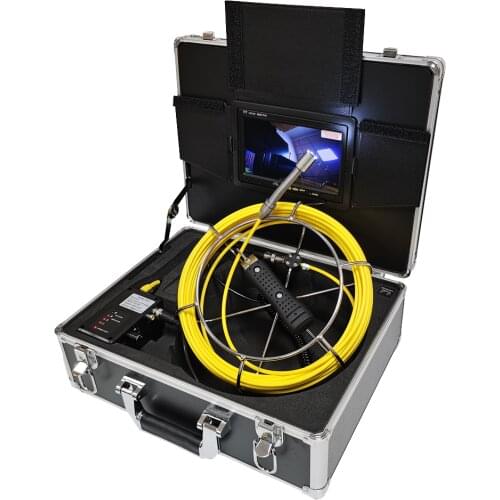 17mm Lens CCTV Endoscope 6 LEDs Light Drain Pipe Inspection Camera with 7inch LCD Screen