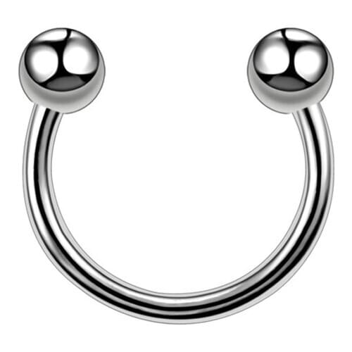 2 pcs stainless steel Small Round Tragus Cartilage Tower Helix earrings lip ringging Nose Ring Body Piercing Jewelry