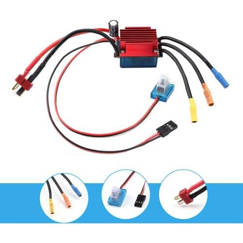 2020 new 35A ESC Electronic Brush Speed Controller Wafterproof 2S Lipo Cells for 1/16 1/18 RC Car Off-road Truck Remote Control