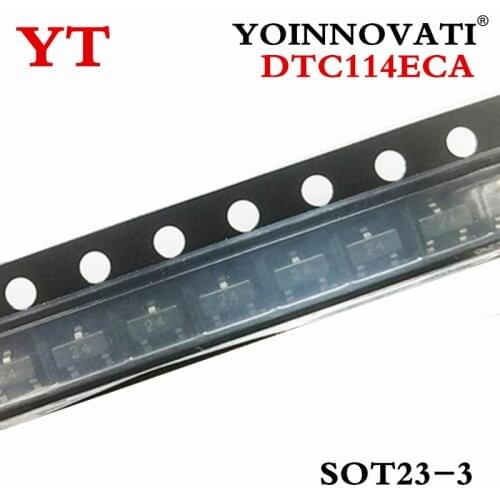 50pcs DTC114ECA DTC114 SOT23-3