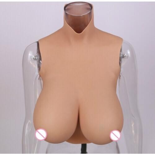 G Cup No-oil Silicone Breast Forms Breastplates Huge Realistic Soft Fake Boobs Crossdresser Transgender Queen Mastectomy Bra