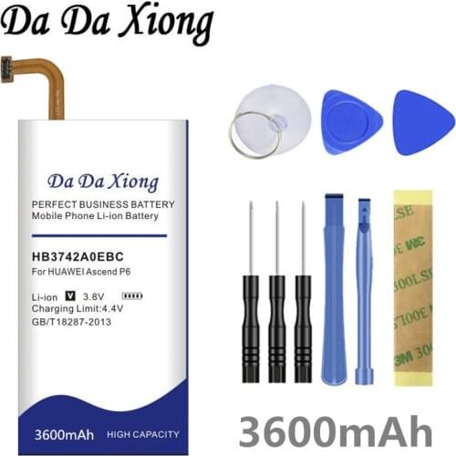DaDaXiong 3600mAh HB3742A0EBC Battery for Huawei Ascend P6 P6-U06 p6-c00 p6-T00/ Ascend G6 G620 G621 G620s G630