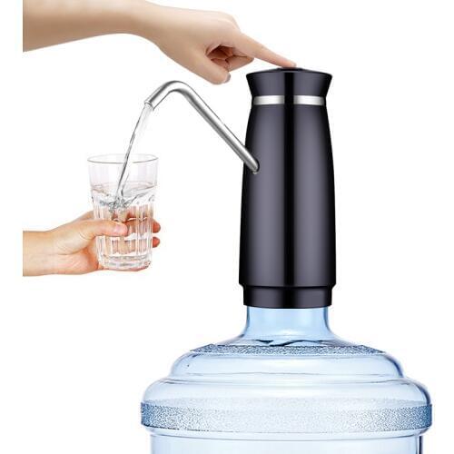 Automatic Electric Portable Water Pump Dispenser Rechargable Energy Cold Drink Dispenser Drinking Bottle Switch Stainless Steel