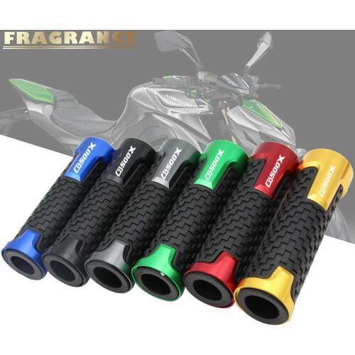 For Honda MSX125 CB500X CB 500X Universal 22mm 7/8'' CNC Aluminum Rubber Motorcycle Anti-Skid Handle Grips grips handlebar