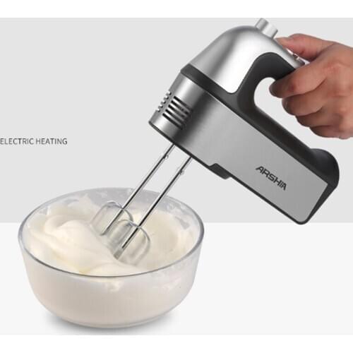 Electrical Handheld Food Blender 5 Speed Adjust Double Whisk Eggs Mixer Batter Egg Beaters Kitchen Cake Cooking Household Tools