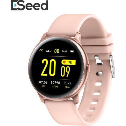 ESEED kw19 smart watch women 1.3 inch thin BT4.0 Watch Active Heart rate Fitness bracelet waterproof smart watch men for samsung