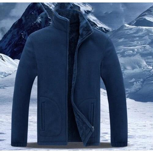 Fleece Thermal Windproof Jackets Winter Plus Velvet Windbreaker Men Hiking Camping Fishing Clothing Thick Warm Outwear 7XL 8XL