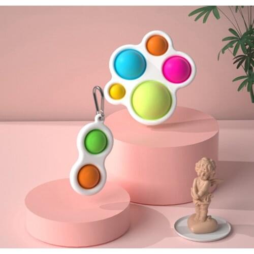 Simple Dimple Fidget Sensory Toy Set Stress Relief Toy Autism Anxiety Relief Stress Pop Bubble Fidget Sensory Toy For Kids Adult