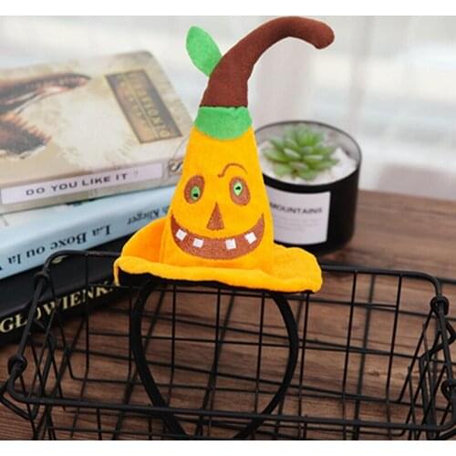 2021 Halloween Creative Decorations Performance Accessories Headband Halloween Head Buckle Witch Hat Ghost Headband For Children