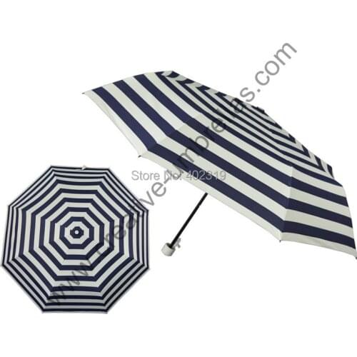 Buy 3pcs get 1 pc free,three fold zebra streak pongee silver coating UV protecting all black frame anti rust summer parasol