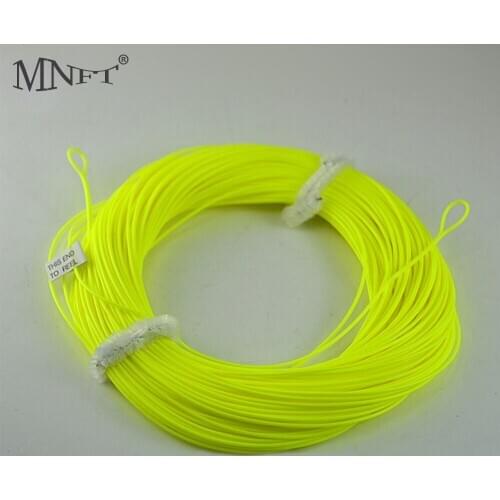 MNFT Good Quality 100 feet Floating hollow wire Forward Fly Fishing Line with Welded Loops End