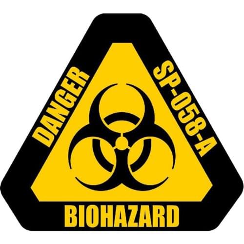 Funny Dangerous Biohazard Signs Warning Marks Car Stickers and Decals Bumper Windows Laptop Motorcycle Decal Accessories 12*11cm